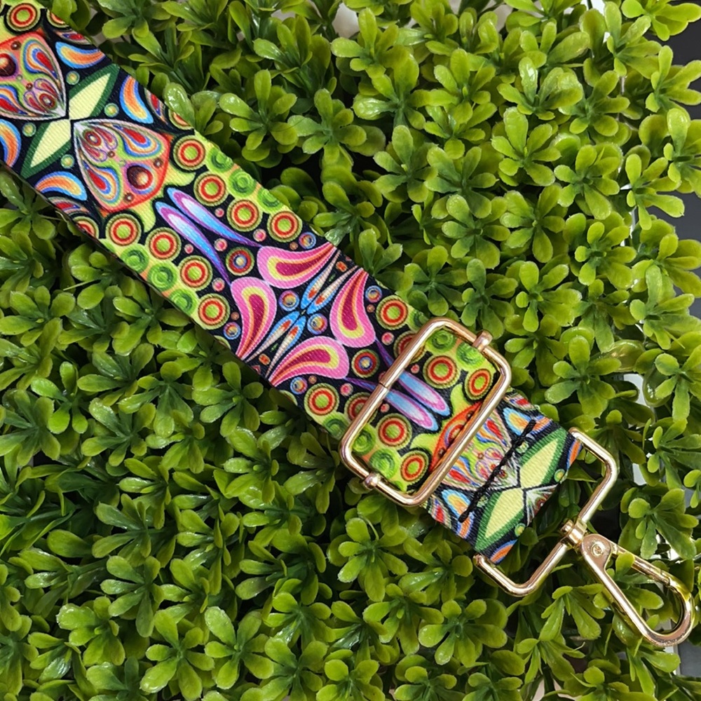 Colorful Patterned Bag Strap